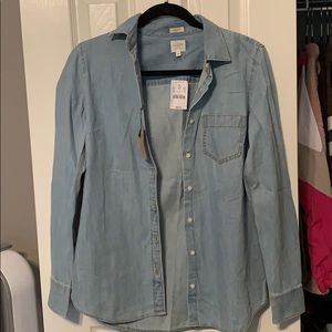 J crew jean shirt - perfect fit